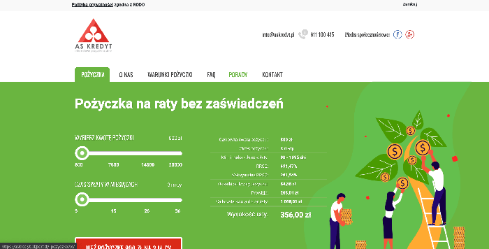 Askredyt - Pożyczka ratalna do 20 000 zł