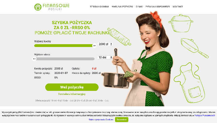 Finansowe Posiłki - Pożyczki do 2 000 zł.