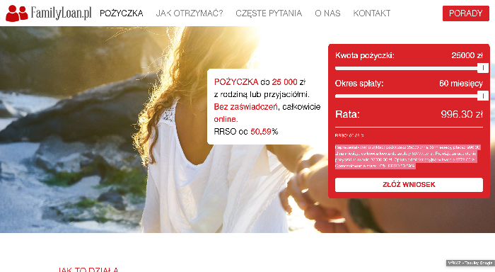 FamilyLoan - Pożyczka do 25 000 zł