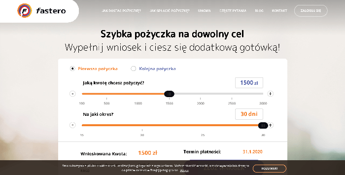 Fastero - Pożyczki do 3 000 zł.