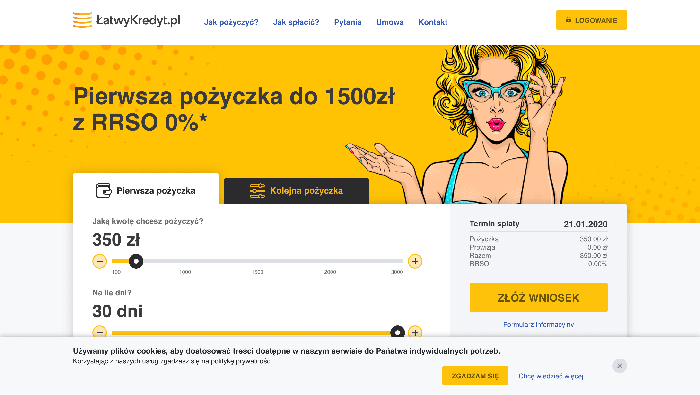Łatwy Kredyt - pożyczki do 5 000 zł.