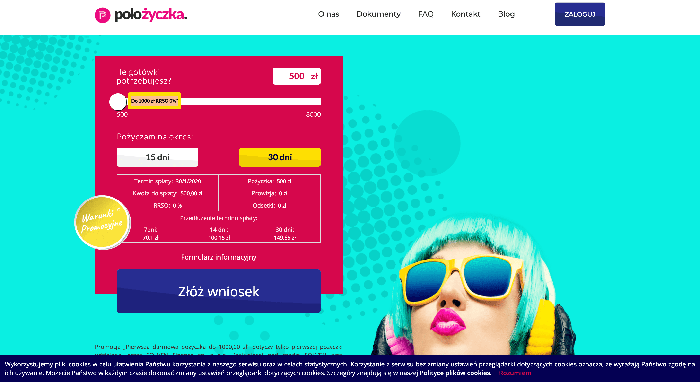 POLOżyczka - szybka darmowa pożyczka do 8 000 zł