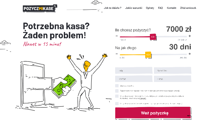 PozyczMiKase - Pożyczki do 25 000 zł.
