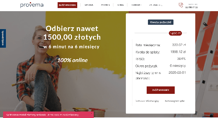 Provema Credit - Pożyczki do 1 500 zł.