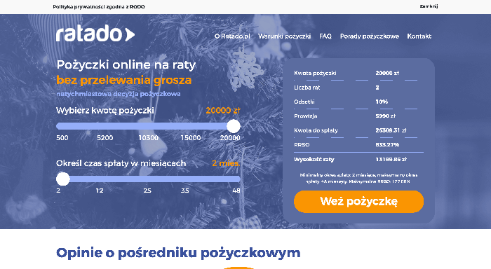 Ratado - Pożyczki do 20 000 zł.