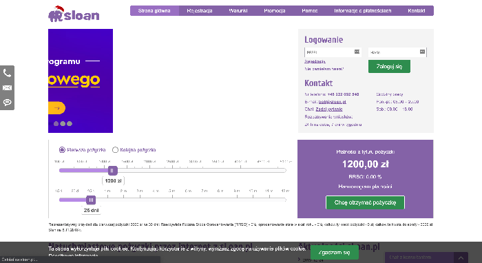 Sloan - Pożyczka do 5 000 zł