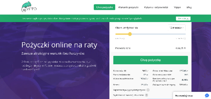 Vippo - Pożyczka do 5 000 zł