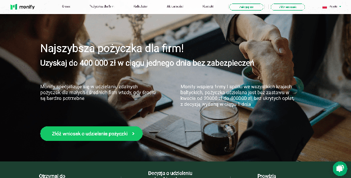 Monify - Pożyczka do 400 000 zł