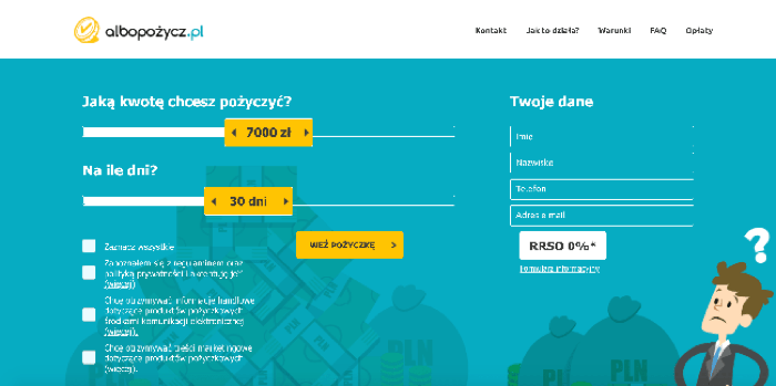Albopozycz - Pożyczka do 25 000 zł