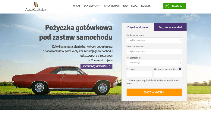 Autokapitał pożyczki do 100 000 PLN