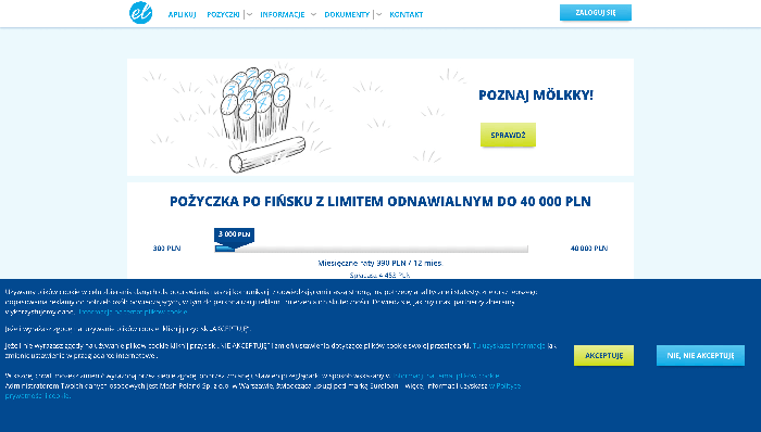 Euroloan - pożyczka z limitem do 40 000 zł