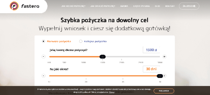 Fastero - Pożyczki do 3 000 zł.