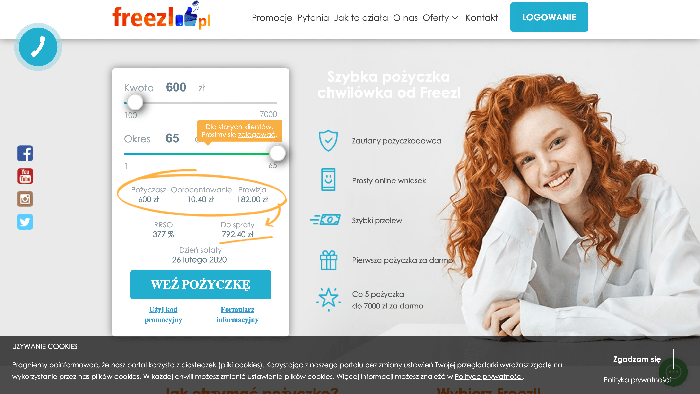 Freezl - pożyczki do 7 000 zł.