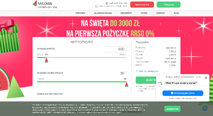 Miloan - pożyczki do 5 000 zł.