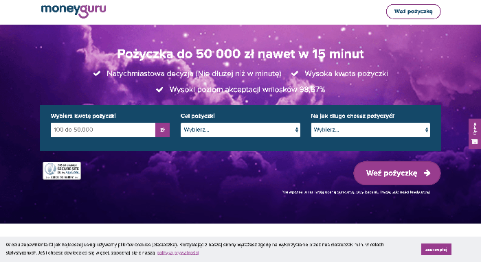 Money Guru - Pożyczki do 50 000 zł.