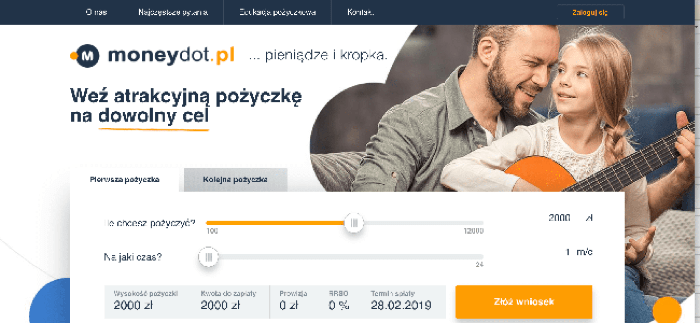 Moneydot - Pożyczki do 12 000 zł.