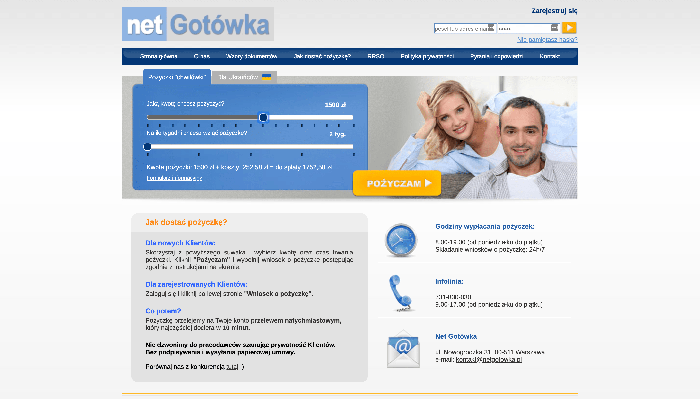 Net Gótowka - pożyczki do 2 000 zł.