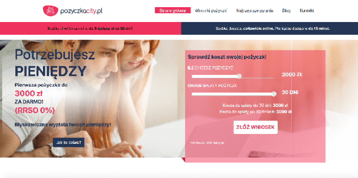 PożyczkaCity - Pożyczka do 5 000 zł