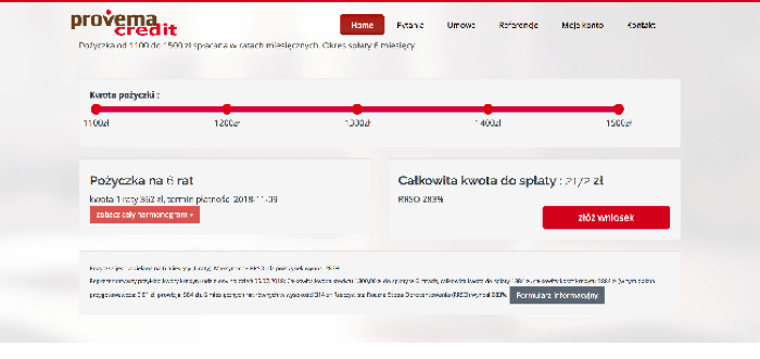 Provema Credit - Pożyczki do 2 000 zł.