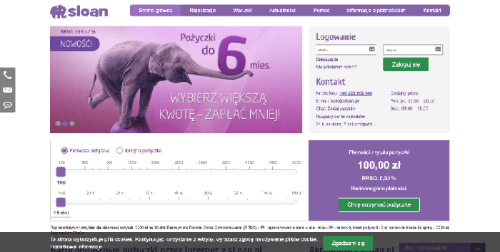 Sloan - Pożyczka do 5 000 zł