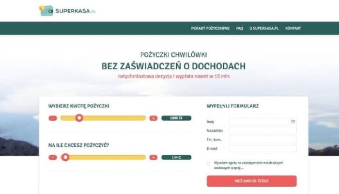SuperKasa - Pożyczki do 5 000 zł.
