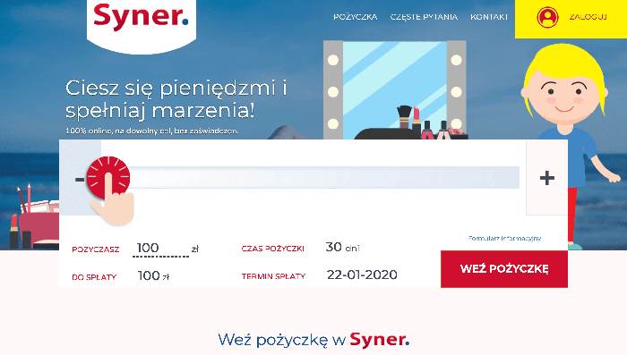 Syner - szybka pożyczka bez zaświadczeń do 5 000 zł