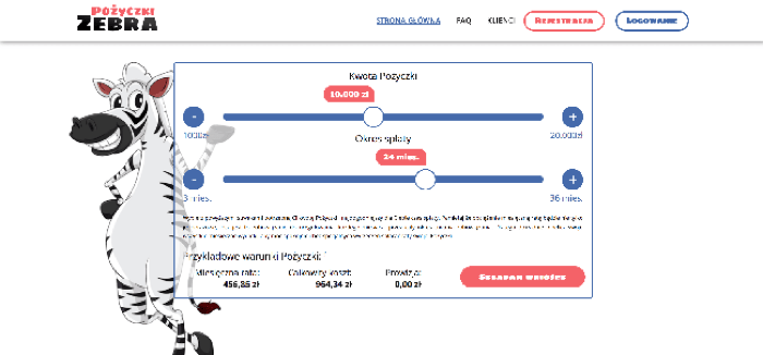 Zebra Pożyczki - Pożyczki do 20 000 zł.