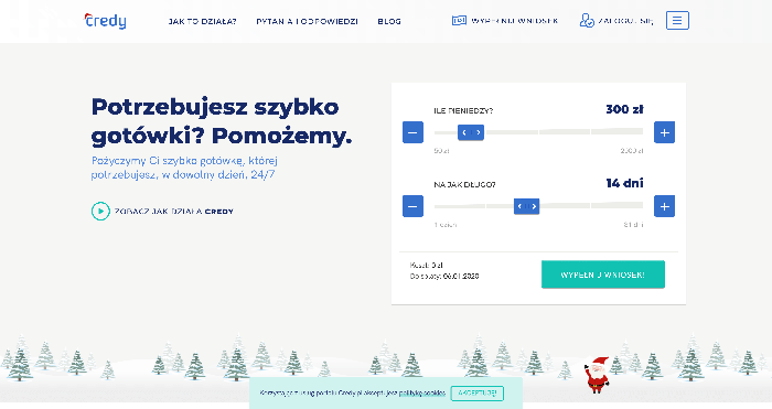 Credy – strona wniosku
