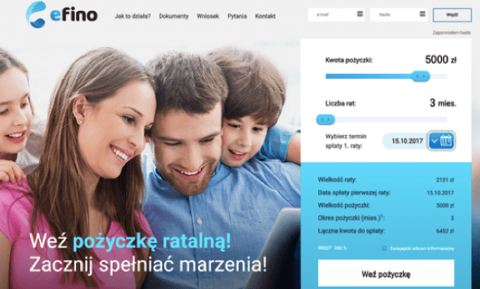 Zrzut ekranu Efino
