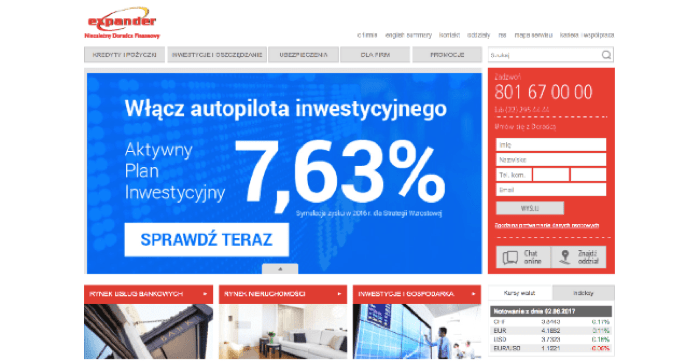 Expander – strona wniosku