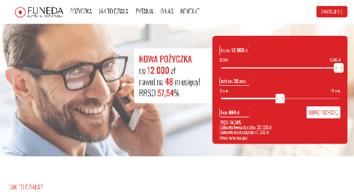 Funeda – strona wniosku