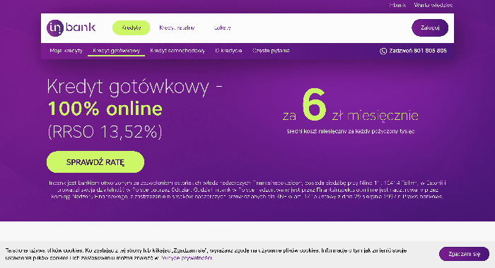 Inbank – strona wniosku