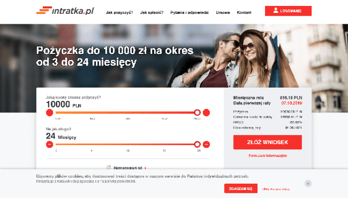 Zrzut ekranu Intratka