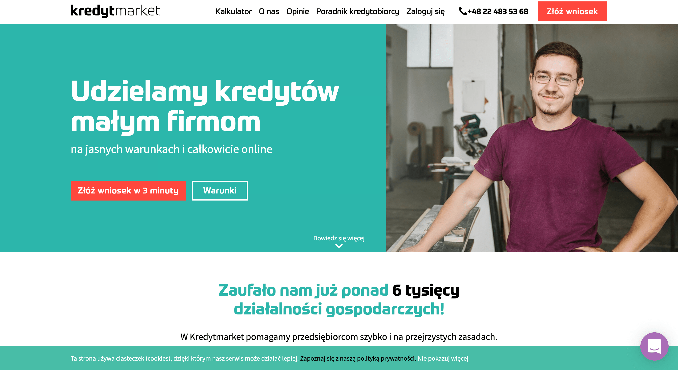 Kredytmarket - Pożyczki do 50 000 zł.