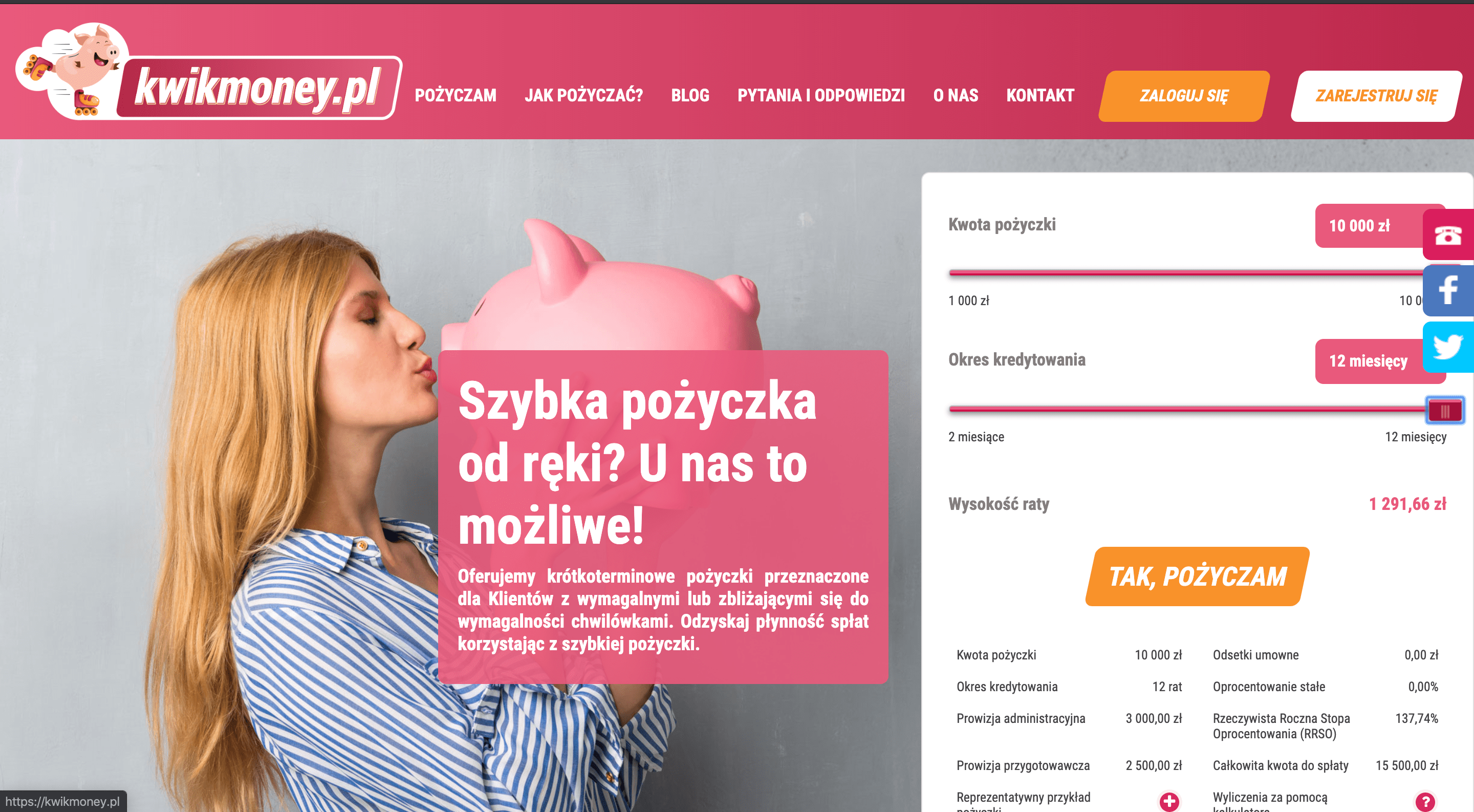 KwikMoney do 10 000 PLN