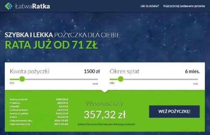 Zrzut ekranu Łatwa Ratka