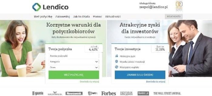 Zrzut ekranu Lendico