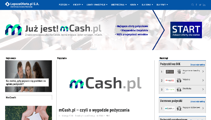 Zrzut ekranu LepszaOferta