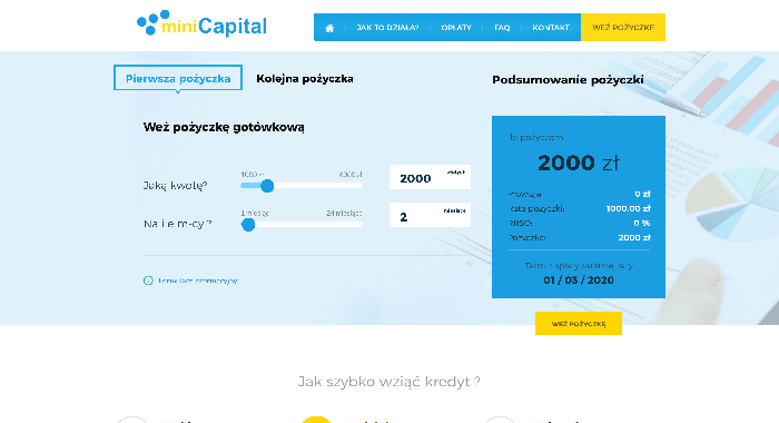 Zrzut ekranu MiniCapital