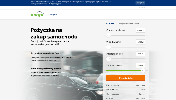 Zrzut ekranu Mogo