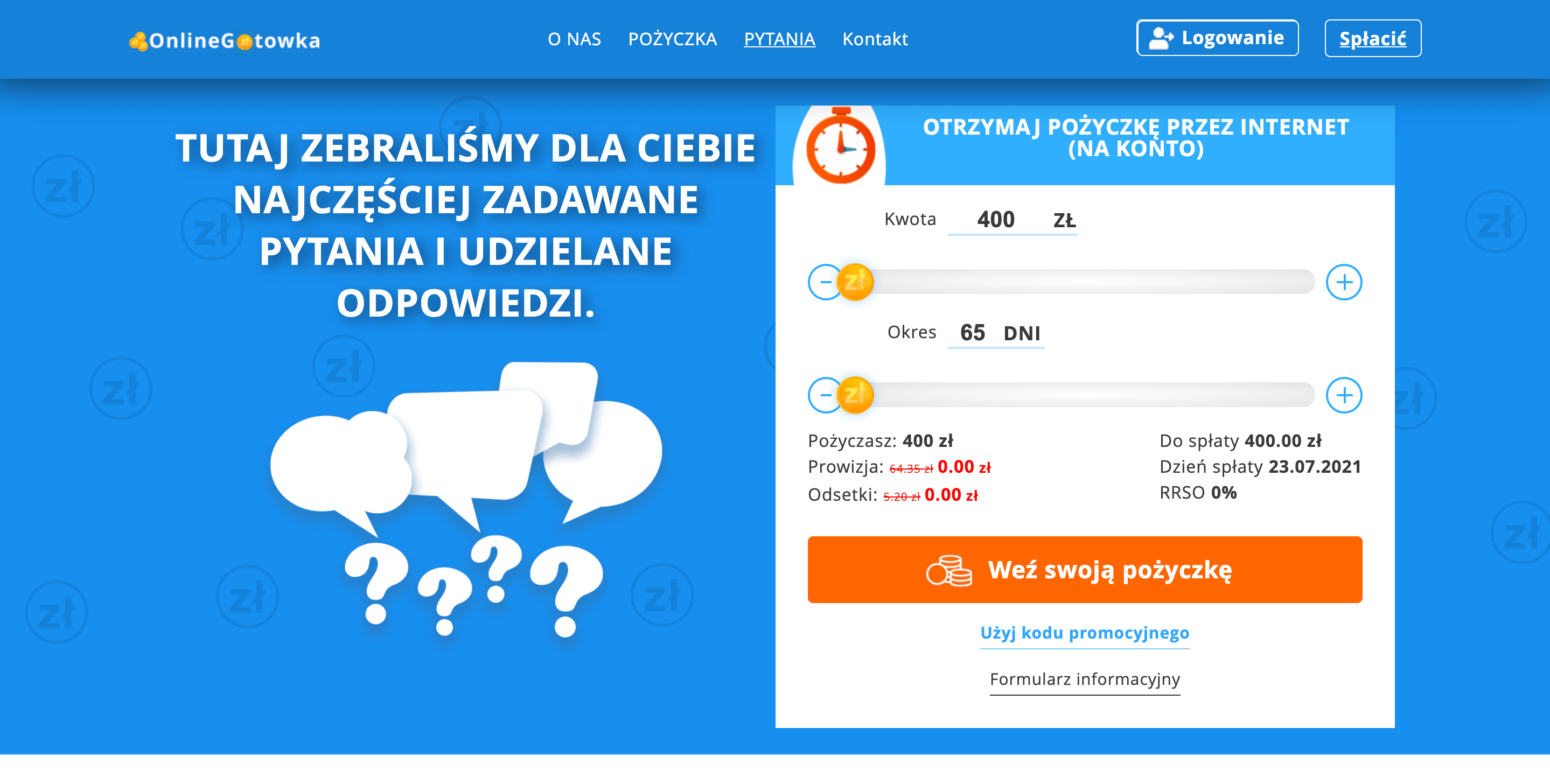 OnlineGotowka - Pożyczki do 15 000 zł.