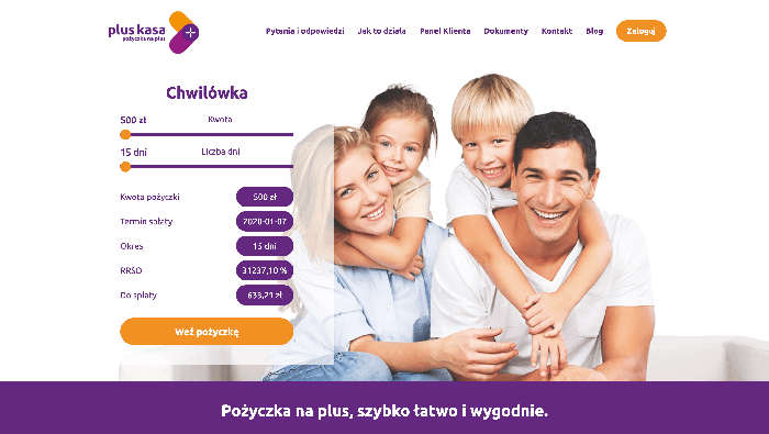 Zrzut ekranu Pluskasa
