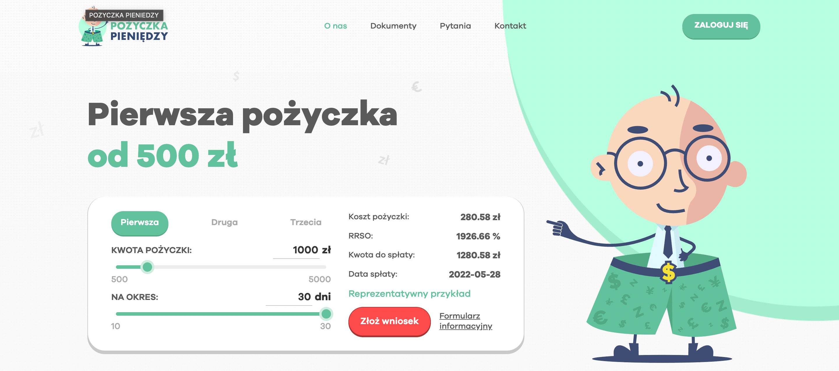 Pożyczka Pieniędzy – Pożyczka do 5 000 PLN