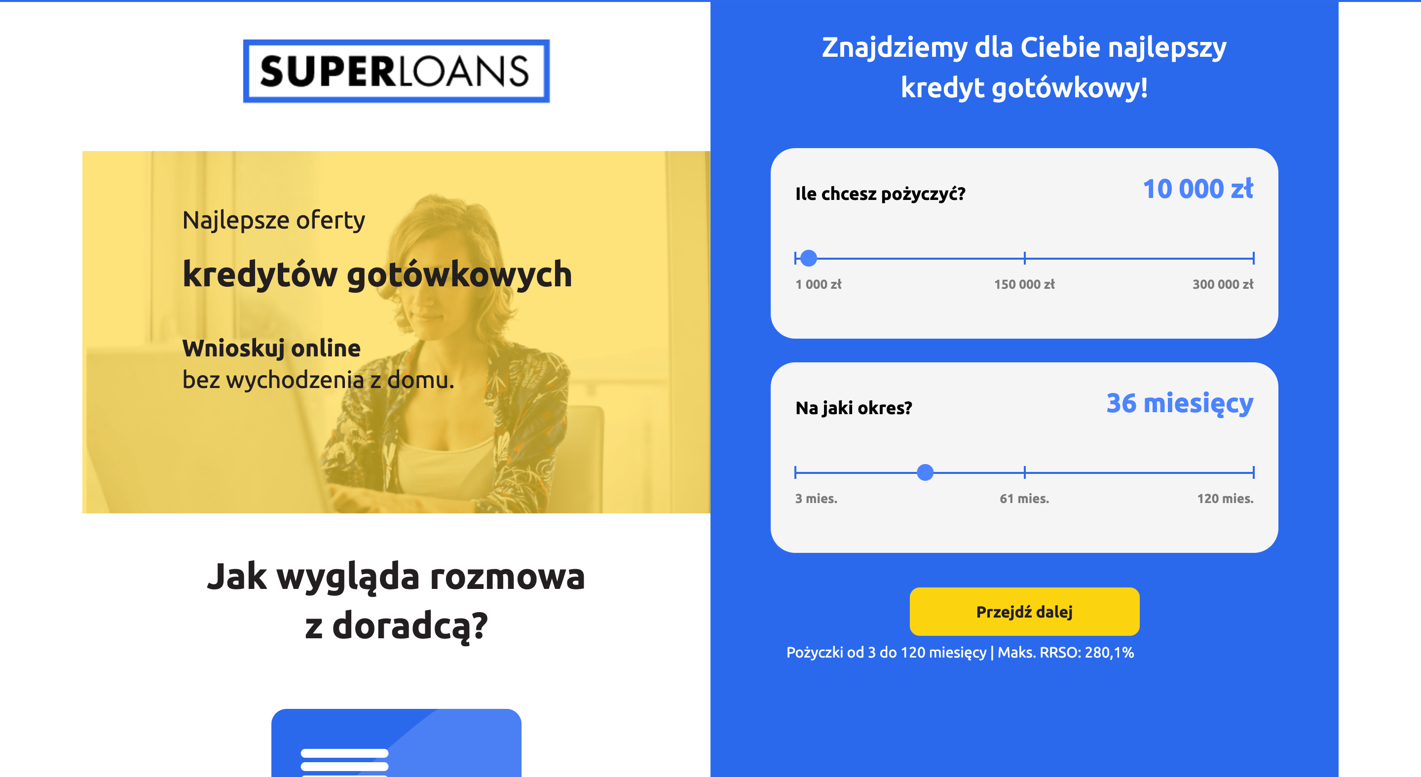 Superloans - Pożyczki do 300 000 zł.