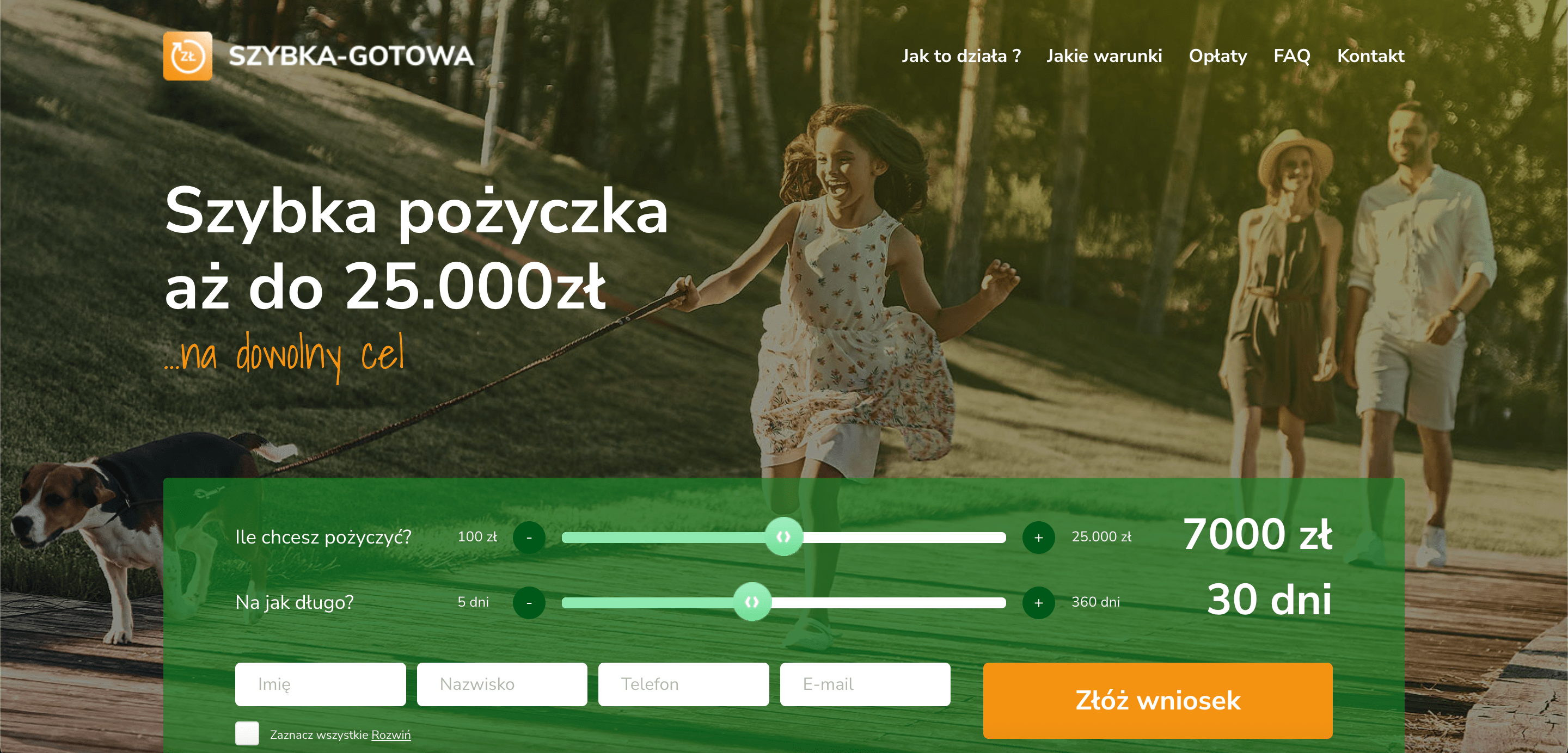 Szybka-Gotowa – Pożyczka do 25 000 PLN