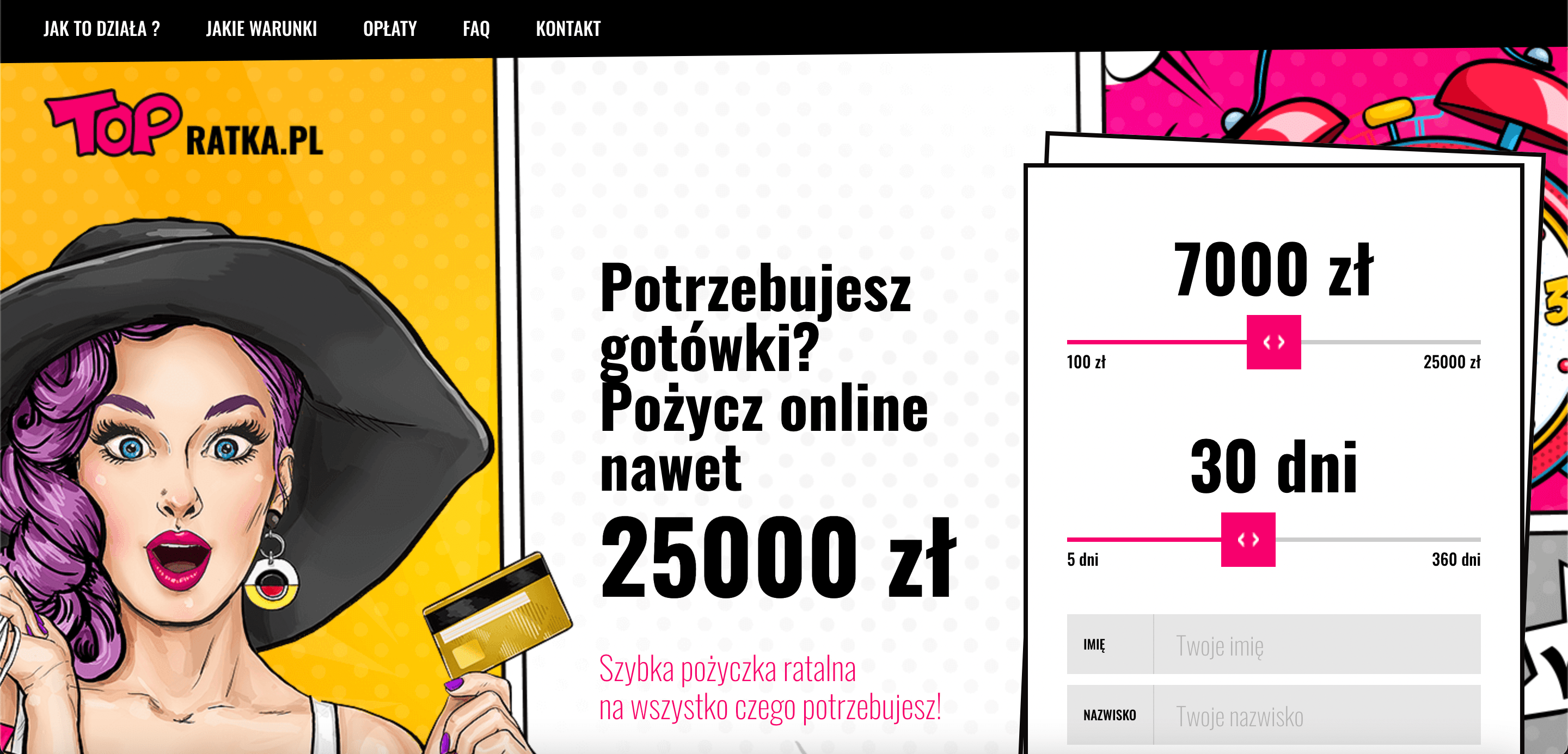 Top Ratka - Pożyczki do 25 000 zł.