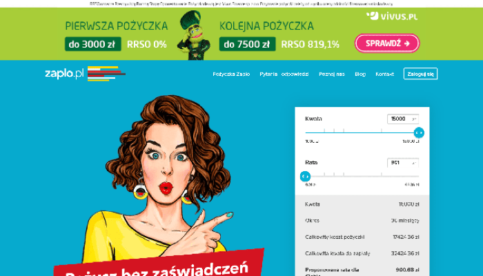 Zrzut ekranu Zaplo